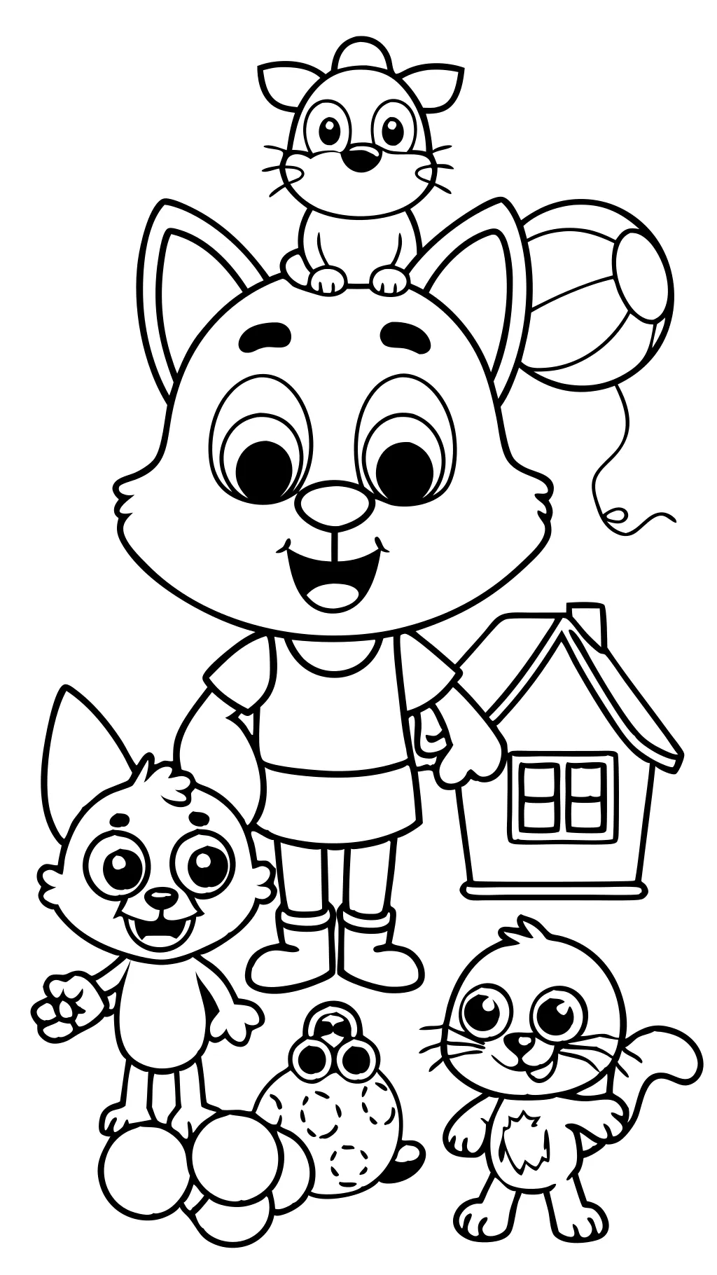 bluey family coloring pages